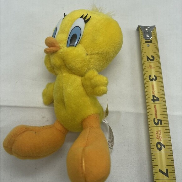 Vintage Tweety Bird Plush ~6" Looney Tunes Ace Play-By-Play Warner Brothers 1997 - Picture 10 of 10